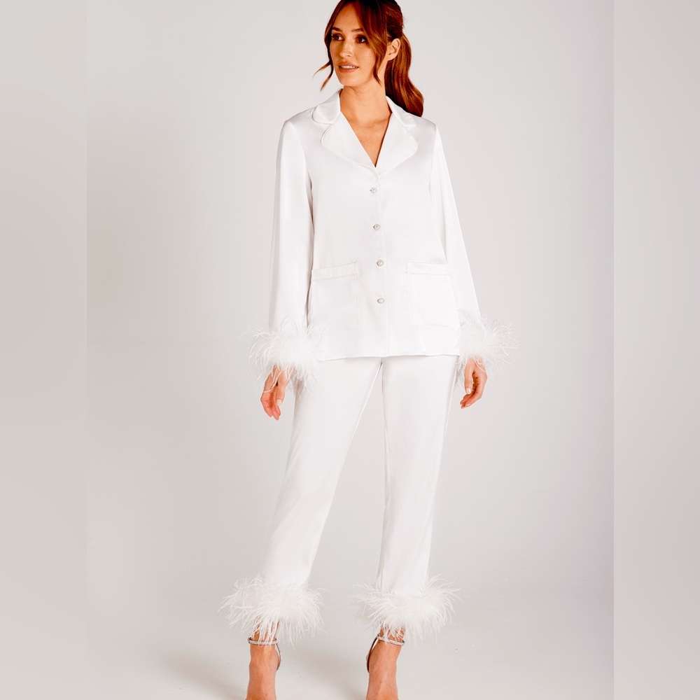 NWT Nadine Merabi Darcie White Pajamas!